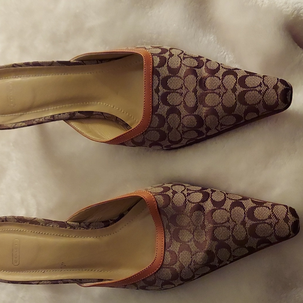 Coach Logo Mules